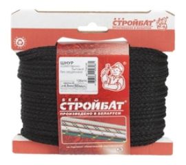 Шнур Стройбат хозяйственно-бытовой с сердечником 2.5 мм черный 50 м 120800 
