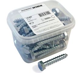 Шуруп с шестигранной головкой Качественный КРЕПЕЖ 10х60, 40 шт. 0500571 КЧ 