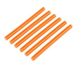 Стержни клеевые оранжевые (6 шт; 7x100 мм) ТУНДРА 6074041 