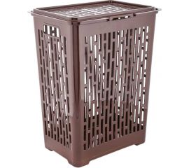 Корзина для белья ЗПИ «Альтернатива» Матрица 45 л, коричневый М7486 