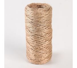 Джутовый шпагат СИМАЛЕНД диаметр 1,5 мм, скрученный, цвет натуральный, по 30 м 4312256 