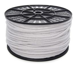 Плотный шнур Стройбат с сердечником 8 мм белый 100 м 120170 