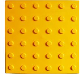 Тактильная плитка из ПВХ ПластФактор конус в ряд (преодолимое препятствие) 4630027111685 