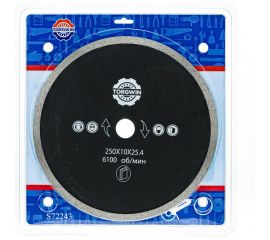 Диск алмазный 250х10х25.4х2.6 мм S.E.B. S72243 