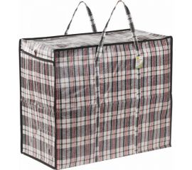 Хозяйственная сумка-баул ЛЮБАША, 60x50x30 см, 90 л, черно-красная, 604702 