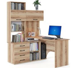 Компьютерный стол СОКОЛ левый дуб делано КСТ-14Л 00-00009448 