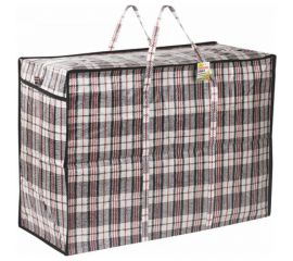 Хозяйственная сумка-баул ЛЮБАША, 80x60x35 см, 168 литров, черно-красная, 604704 