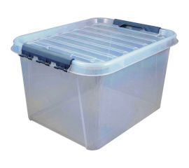 Ящик для хранения с крышкой ПОЛИМЕРБЫТ ПРОФИ Комфорт 36 л, прозрачный 63200795 437950000 
