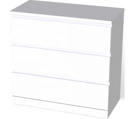 Комод Шведский Стандарт Варма, 3 ящика, 80x78x40, белый S00203 