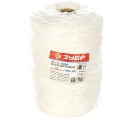 Шпагат полипропиленовый белый (2 мм; 400 м; 1.6 ктекс) Зубр 50100-400 