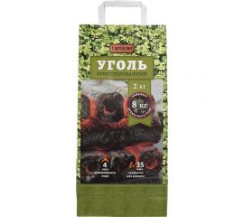 Брикетированный уголь длительного горения BOYSCOUT 2 кг 61556 