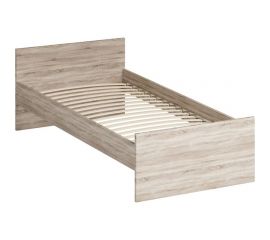 Кровать Шведский Стандарт ОРИОН односпальная, 205x96x65 см, бежевая, дуб сонома 2.01.04.060.3 