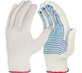 Перчатки ООО ЛидерТекс 10 класс, 6 нитей, с ПВХ, Люкс 4670070000437 