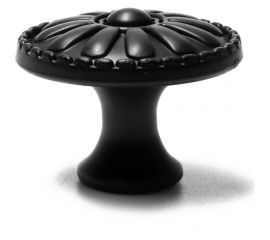 Ручка кнопка ТУНДРА РК205, цвет черный 6074964 