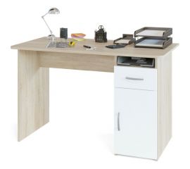 Письменный стол СОКОЛ с тумбой дуб сонома/белый СПм-03.1 СПм031С5б6 