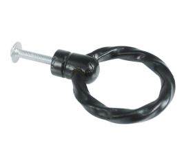 Ручка-кольцо Левша TWIST MI089 черный, 40 мм У2-7029.Ч 