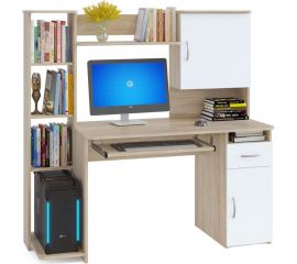 Компьютерный стол СОКОЛ дуб сонома/белый КСТ-11.1 КСТ11.1Дб5 