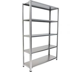 Универсальный металлический стеллаж IRONMEBEL optimus lite 2200x700x300 мм, 5 полок M-СУЭ2200х700х300 