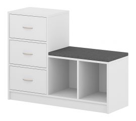 Обувница ФЕЛИКС 97.4x33x74.4 белый ПК-МКП-ГЛШ74Х97Я3/МН-В1-76 