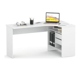 Письменный стол СОКОЛ правый белый СПм-25 00-00010621 