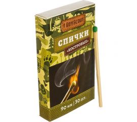 Костровые спички BOYSCOUT 90 мм, 30 шт /80/20 61029 