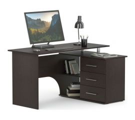 Компьютерный стол СОКОЛ правый венге КСТ-09 00-00010947 