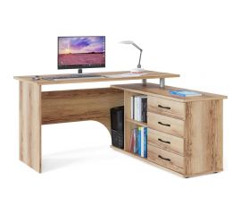 Компьютерный стол СОКОЛ правый дуб делано КСТ-109П 00-00009446 