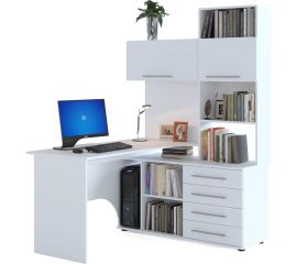Компьютерный стол СОКОЛ КСТ-14П правый, белый 00-00012231 
