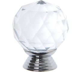 Ручка кнопка ТУНДРА ST001, d=30 мм, цвет хром 3609954 