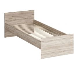 Кровать Шведский Стандарт ОРИОН односпальная, 205x86x65 см, бежевая, дуб сонома 2.01.04.050.3 