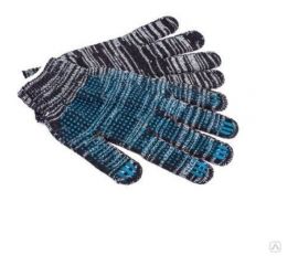 Перчатки ООО ЛидерТекс 10 класс, 6 нитей графит, с ПВХ 4670070000024 