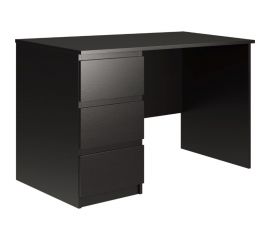 Письменный стол Шведский Стандарт КАСТОР 3 ящика, 115x65x75 см, черный, дуб венге 2.03.06.090.5 
