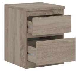 Прикроватная тумба Шведский Стандарт КАСТОР 2 ящика, 39x37x49 см, бежевая, дуб сонома 2.03.03.050.3 