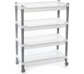 Узкая этажерка Полимербыт Флер 4 секции 4338400 