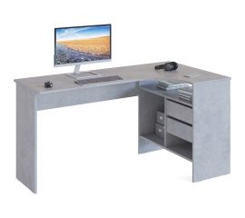 Письменный стол СОКОЛ СПм-25 правый, бетон 00-00011531 