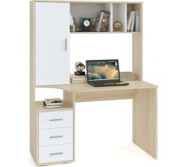 Компьютерный стол СОКОЛ дуб сонома/белый КСТ-16 КСТ16С5б6 