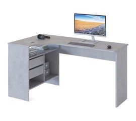 Письменный стол СОКОЛ СПм-25 левый, бетон 00-00011530 