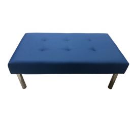 Двухместная банкетка Мягкий офис Сатурн синяя БНСТР201СН 