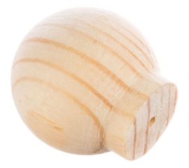 Ручка кнопка ЕВРОПАРТНЕР шар D30мм H32мм, дерево без покрытия 1шт. 0 1873 5 