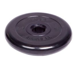 Обрезиненный диск Barbell Atlet d 51 мм, чёрный, 2.5 кг СГ000001046 