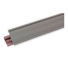 Пластиковый кухонный плинтус под кромку для столешниц ООО ДЕКОПЛИНТ Н-СК 3.05 м 1933 