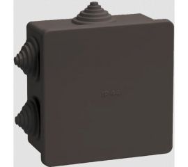Распаячная коробка IEK км41235 85x85x40мм ip44 6 вв. черная UKO21-085-085-040-K02-44 