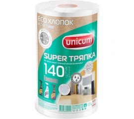 Тряпки для уборки UNICUM в рулоне, 140 листов 302449 