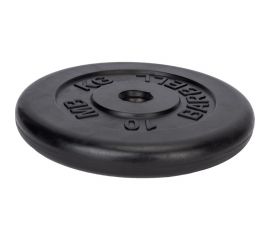 Обрезиненный диск Barbell d 31 мм, чёрный, 10.0 кг 432 