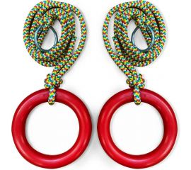 Гимнастические детские кольца BARFITS красный м091к 