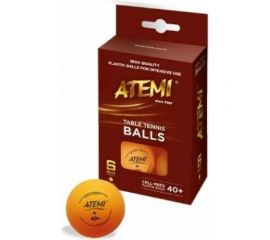 Мячи для настольного тенниса ATEMI 1*, оранжевый, 6 шт. 00000105894 