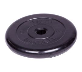 Обрезиненный диск Barbell Atlet d 31 мм, чёрный, 5.0 кг СГ000001513 