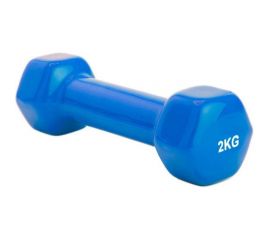 Обрезиненная гантель BRADEX 2 кг, синяя SF 0162 