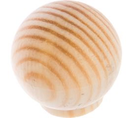 Ручка кнопка ЕВРОПАРТНЕР шар D35мм H37мм, дерево без покрытия 1шт. 0 1871 5 