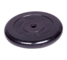 Обрезиненный диск Barbell Atlet d 26 мм, чёрный, 5.0 кг 2479 